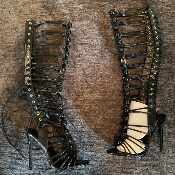 Liliana Shoes - LILIANA TIE UP GLADIATOR HEELS